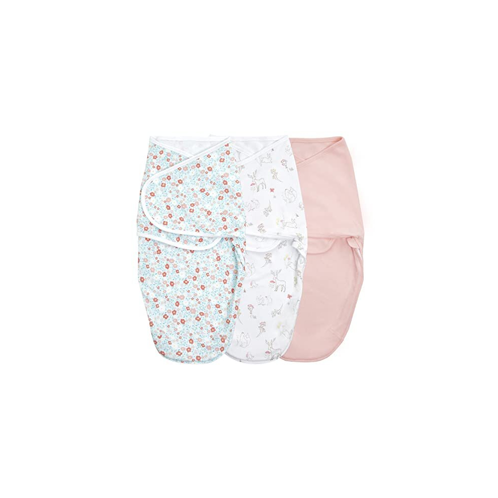 Photos - Other for Child's Room Aden Anais Cotton Baby Wrap - 3 Pack, 0-3 Months | Essentials Easy Swaddle Wrap | Easy Nappy Change Zip | 100 Cotton Knit Carriers Perf