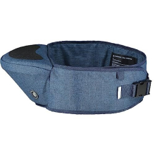 Hipseat Baby Carrier, Lightweight Back-Saving Support Waist Stool, Adjustable Strap, Can Carry 6-36 Months Child, Denim Blue