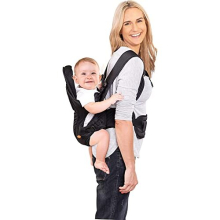 Manhattan Adjustable 3 in 1 Position Baby Carrier - IHDI Approved Hip Healthy - Newborns & Toddlers up to 15kg - Fits for Most Adult Sizes - Black -