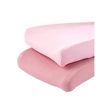 Baby 2-Pack Cotton Changing Pad Covers Infant and Toddler Costumes, Pink/Blush, One Size, Pack of 2