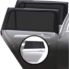 Sun Protection Car Baby with UV Protection – Pack of 2 Black Sun Protection Socks – Gapless Cover Size XL for Medium to Large Cars – Car Window