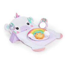 Tummy Time Prop & Play Oversized Baby Activity Gym, Unicorn, Large Playmat with 4 Removable Toys and Support Cushion, Machine Washable, Easy to Store,