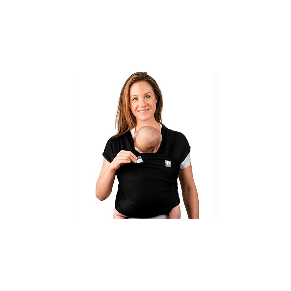 Baby Sling Wrap With Large Front Pocket - Naturally Soft Baby Wrap Carrier - Cotton Baby Sling Carrier From Birth - Baby Sling Newborn To Toddler Trekki