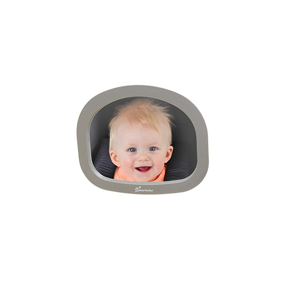 Ezy-Fit Adjustable Rear-View Backseat Mirror - Large Wide Angle Mirror - Model G1228bb Dreambaby