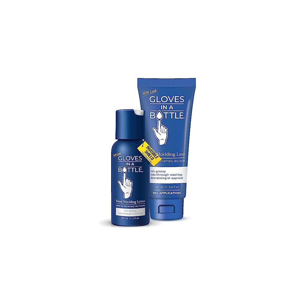 Gloves In A Bottle Shielding Lotion 100Ml Tube And 60Ml Bottle.non Greasy And Fragrance Free.great For Dry Hands And Feet!