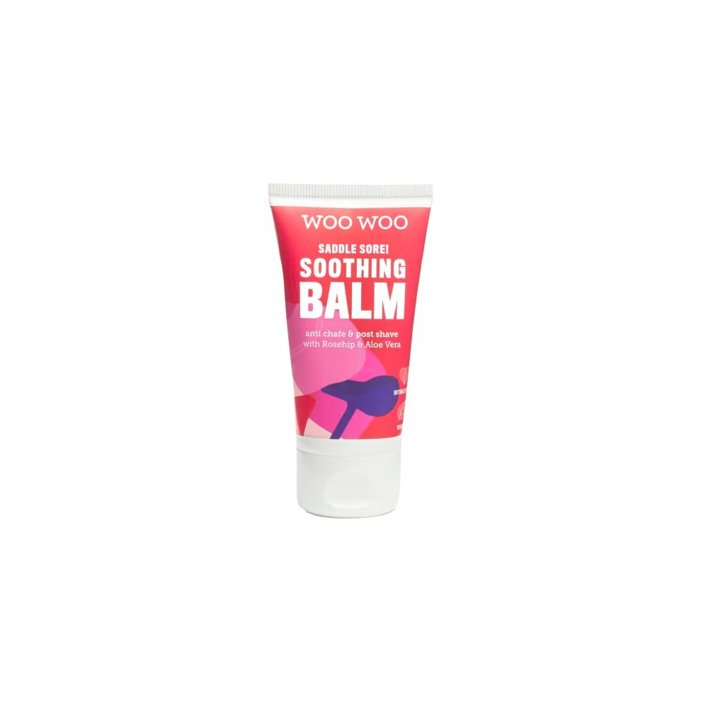 Woowoo Cream Saddle Sore! Womens Soothing Moisturising Balm, Vegan Post Shave Anti Chaffing For Sensitive Skin With Chamomile Rosehip Oil And Aloe Vera