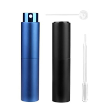 Refillable Perfume Atomiser Spray Bottles, 2 Pcs 10ml Upgraded Rotating Travel Perfume Bottle Aftershave Atomiser Fragrance Spray Bottle with Refill