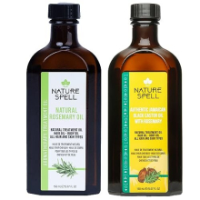 Rosemary Oil for Hair Growth Duo 150ml x2 – Treats Dry and Damaged Hair – Rosemary Oil Fusion Duo Pre-Diluted with Almond Oil and Castor Oil –