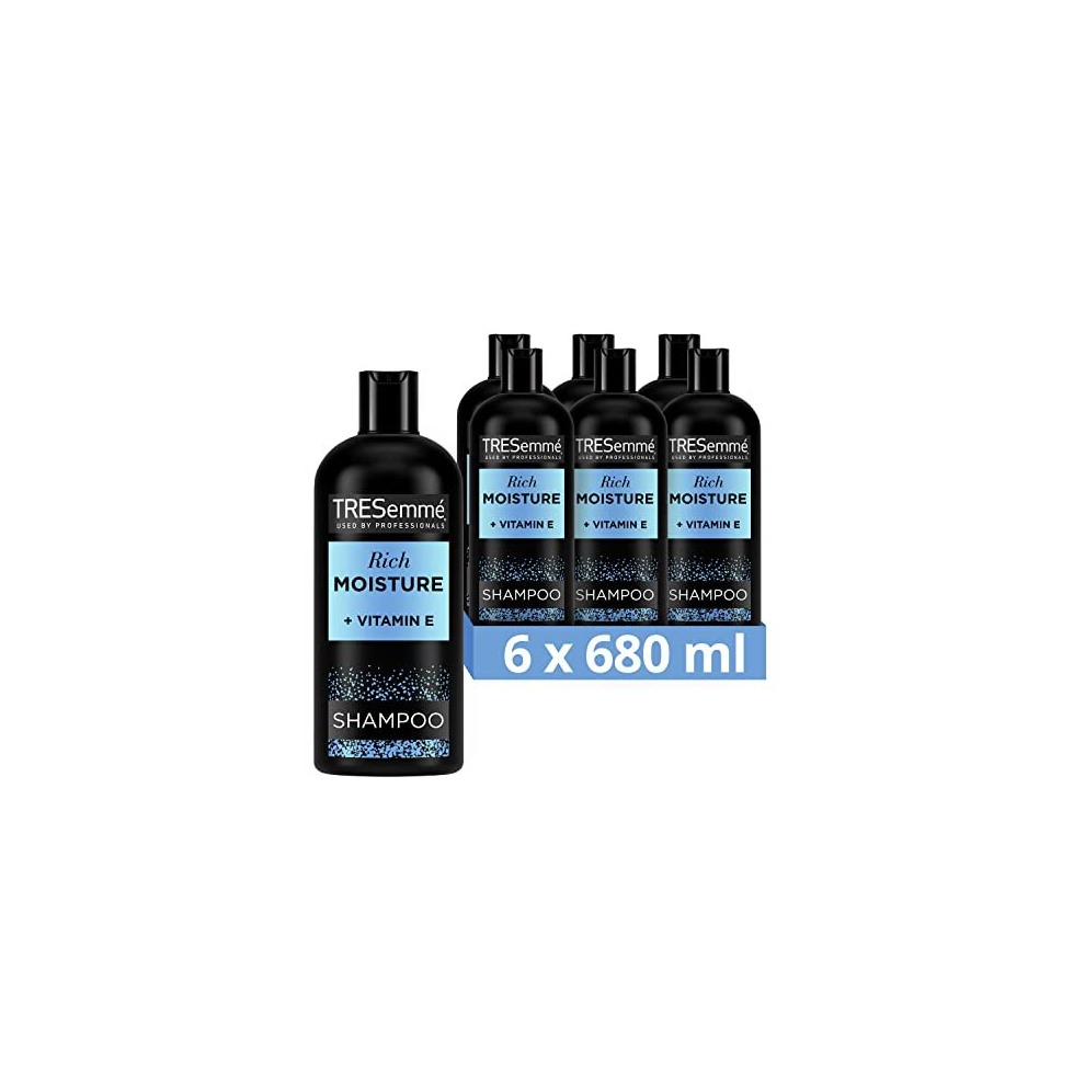 Tresemmé Rich Moisture Shampoo Luxurious Moisture For All-Day Hydration For Dry, Damaged Hair 6X 680 Ml