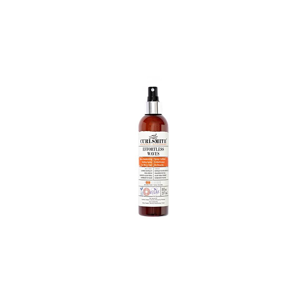 Curlsmith - Effortless Waves Styling Spray, Lightweight And Moisturising, Reduce Frizz, Natural Look, For Wavy And Curly Hair, Vegan (237Ml)