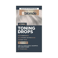 Bblonde Atomic Toning Drops - Non-Permanent Atomic Hair Toner, Refresh & Maintain Blonde Hair Dye, Add Drops in Shower with Shampoo or Conditioner, 50