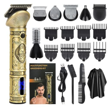 Hair Clippers Beard Trimmer for Men, Cordless Hair Clipper Kit, 6-in-1 Hair Clipper Trimmer Zero Gapped T-Blade Trimmer Electric Shaver Razor Nose