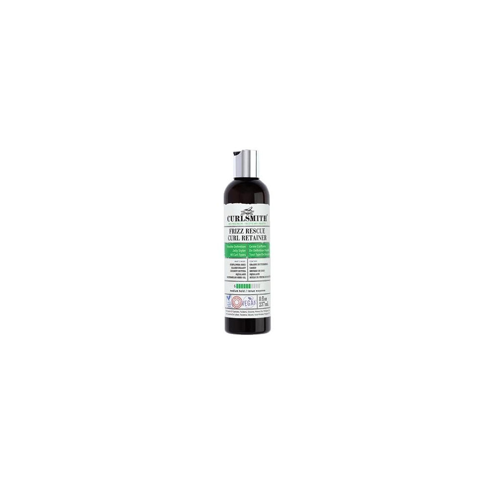 Curlsmith - Frizz Rescue Curl Retainer, Jelly Hair Styler, Non-Sticky, Frizz Control, Humidity Protection, For All Curl Types, Vegan, 237Ml/8 Fl Oz