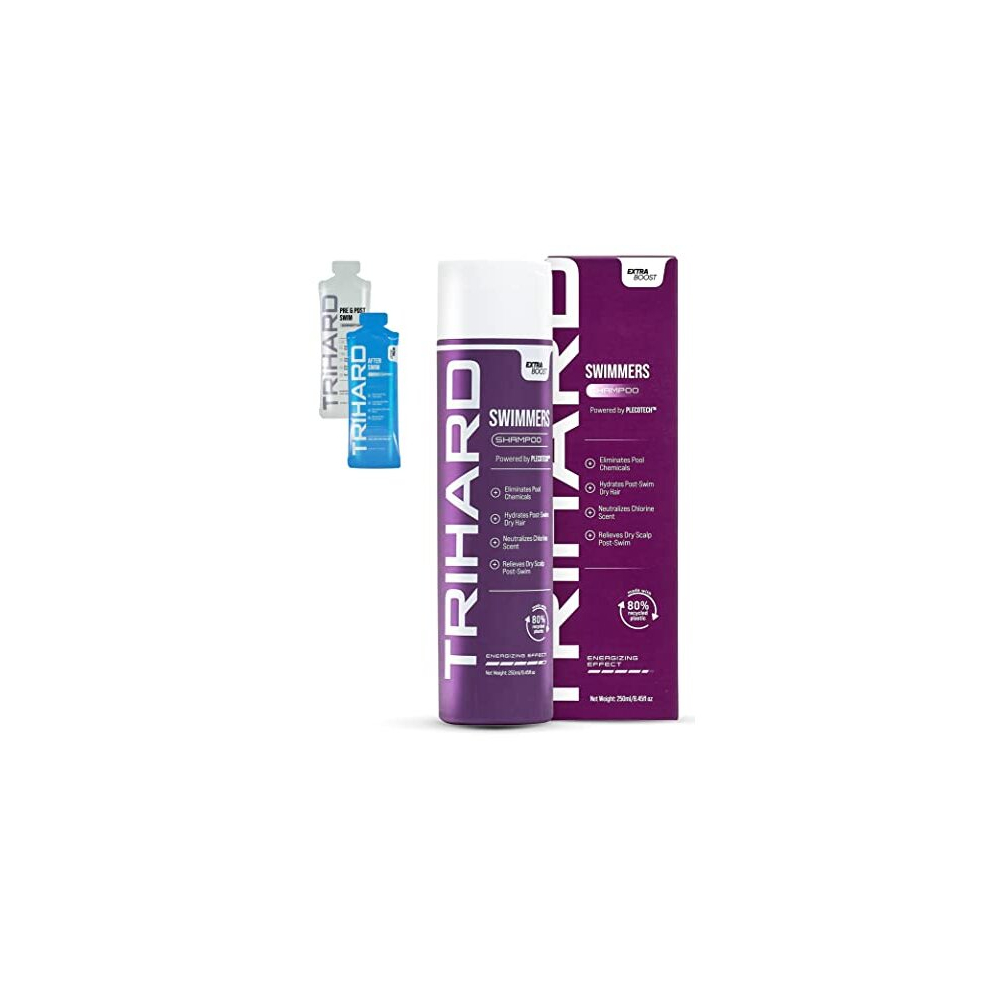 Trihard Swimmers Shampoo Extra Boost | Removing Chlorine And Hard Water Negative Effects | Specialized Swim Shampoo (Pack Of 1)