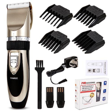Super Quiet Cordless Clipper for Hair Rechargeable Hair Clipper Silient Hair Clippers for Children Men Hair Clippers Cordless(Gold)