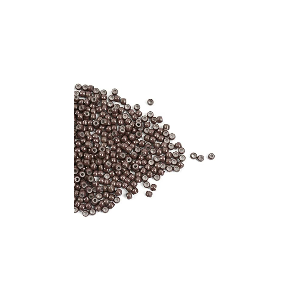 Yantaisiyu Unisex Brown 500Pcs/Lot 3.0Mm Silicone Nano Rings Hair Extension Nano Beads Silicone Lined Nano Rings Micro Rings Beads Links For Hair Extensions (Brown)