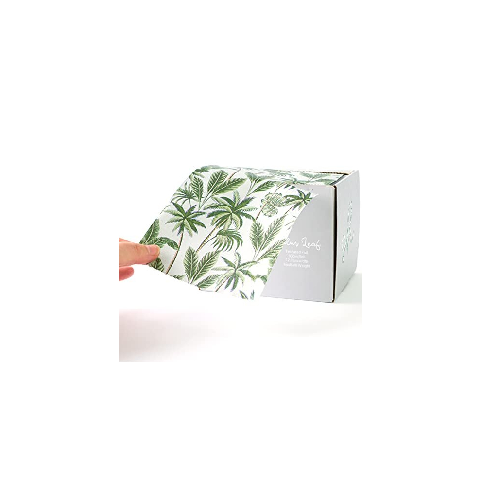Simply Hair Stylish Extra Wide Hair Foil 12.7Cm X 100M - Perfect For Highlighting & Balayage, Professional Hairdressers' Choice, Built-In Cutter, Embossed Palm