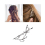 12 Pack Silver Metal Pearl Crystal Rhinestone Branch Leaf Hair Clips Snap Barrettes U Shaped Decorative Bobby Pins Alligator Hairclips Wedding Party 2