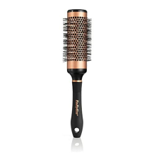 Copper Vented Bristle Large Barrel Brush, Black