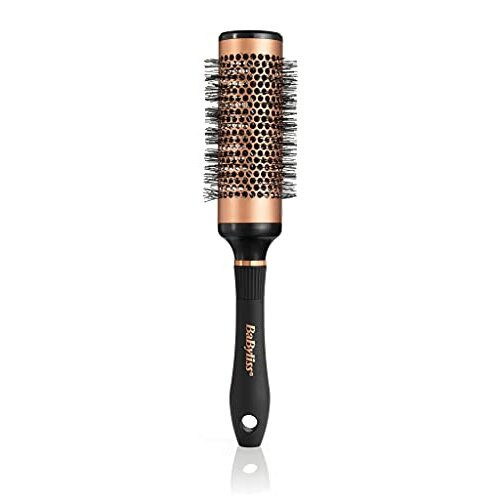 BaByliss Copper Vented Bristle Large Barrel Brush, Black