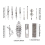 12 Pack Silver Metal Pearl Crystal Rhinestone Branch Leaf Hair Clips Snap Barrettes U Shaped Decorative Bobby Pins Alligator Hairclips Wedding Party 6
