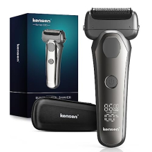 Electric Razor for Men, KENSEN Electric Shavers Men Cordless, Watreproof Mens Shaver Wet and Dry Electric Razors, Foiling Shavers for Men with USB