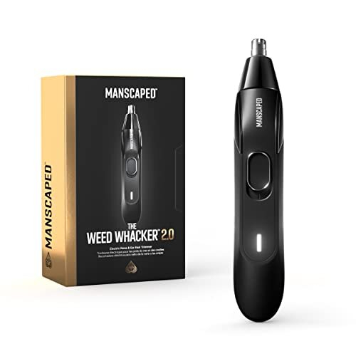 MANSCAPED Weed Whacker 2.0 Electric Nose & Ear Hair Trimmer – 7,000 RPM Precision Tool with Rechargeable Battery, Wet/Dry, Easy to Clean,