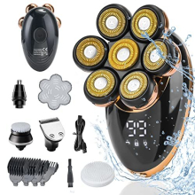 Head Shavers for Men 7D, 5-in-1 Electric Mens Head Shaver for Bald Men Wet & Dry Waterproof Bald Head Shaver, Electric Shavers Men Cordless