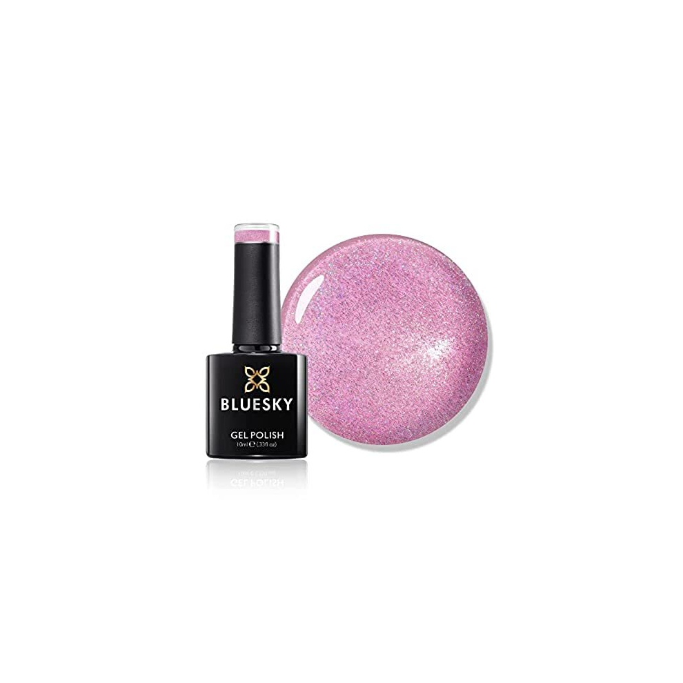 Gel Nail Polish, Tale As Old As Time Ch08, Pink Glitter, Long Lasting, Chip Resistant, 10 ml (Requires Curing Under UV LED Lamp)