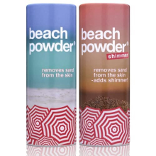 Beach Powder, 1 x Original Beach Powder (100g), 1 x Beach Powder Shimmer (85g) | Removes Sand Effortlessly for Wonderfully Smooth Skin | Beach Skin