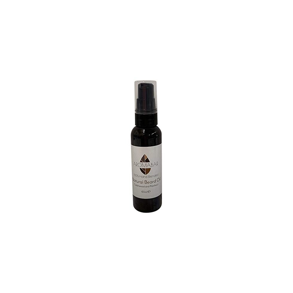 Aromabar Beard Oil 60Ml With Cedarwood & Patchouli Pure Essential Oils 100% Natural Oils Beard Conditioning Oil Woody Scent Softens And Conditions