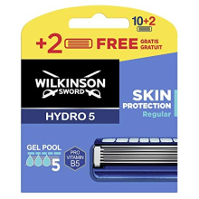 Wilkinson Hydro 5 Skin Protect Regular Razor Blades for Men Pack of 12