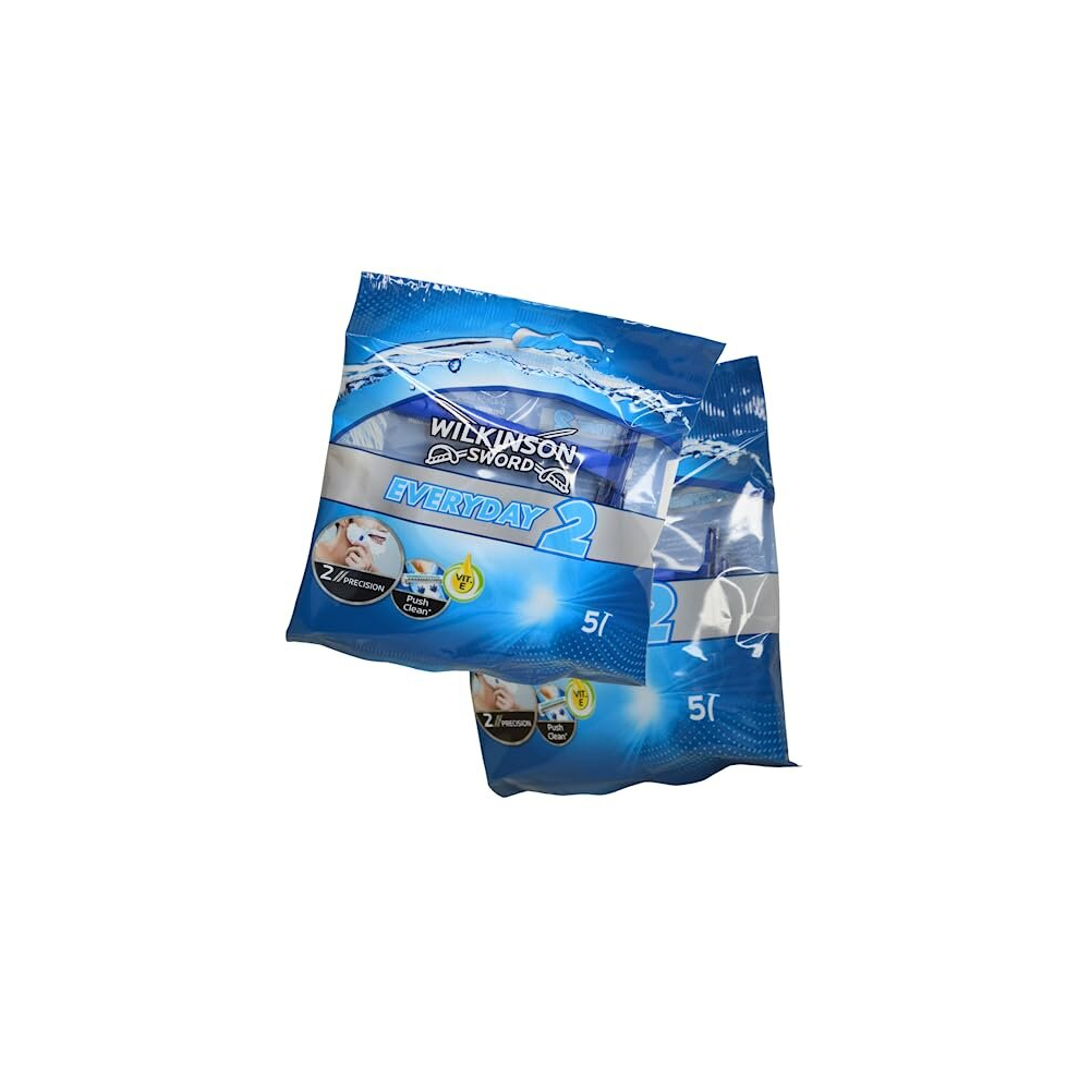 Hair Shaver with Vitamin E, (10 pack) Sword Everyday 2 for smooth and Comfortable Shave-image-OPC-PD75SBQ-NEW