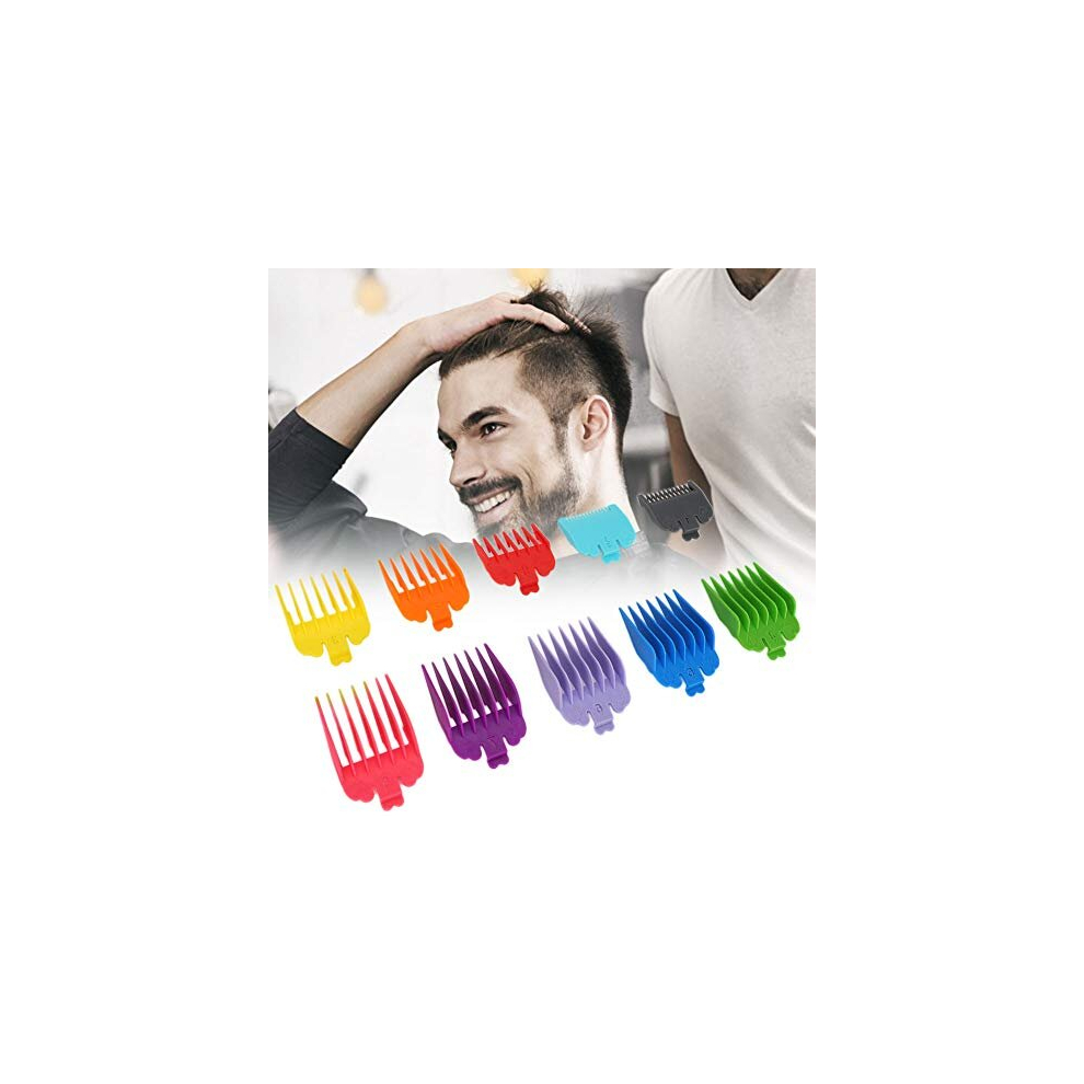 Tarshyry Hair Clipper Limit Comb, 10Pcs Comb Guide Set Electric Comb Guide Hair Hairstyling For Limit Combs Accessory