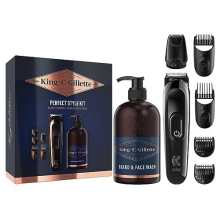 Men's Perfect Style Beard Kit Gift Set with Trimmer and Beard and Face Wash