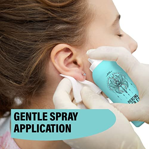 Base Labs Piercing Aftercare Spray Piercing Cleaning Solution | 120ml | Saline Solution Piercing | Cleanses, Sterilizes & Soothes for Piercings 2