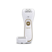 3BEPI001-2in1 Epilator, Corded or Rechargeable Operation, Plug&Play, Two Heads, Two Speeds, Shaver and Silk-épil, Fast Depilation, Light, Case and