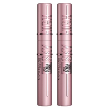 New York Black Mascara for Extremely Long Eyelashes Lash Sensational Sky High Mascara, Black, Duo Bundle