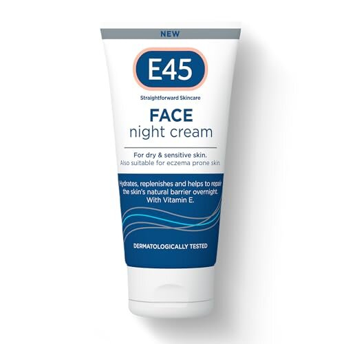 Face Night Cream - Nourishing Night Moisturiser to Restore Skin Barrier – For Sensitive Skin & Eczema Prone Skin - Perfume Free - Vegan -