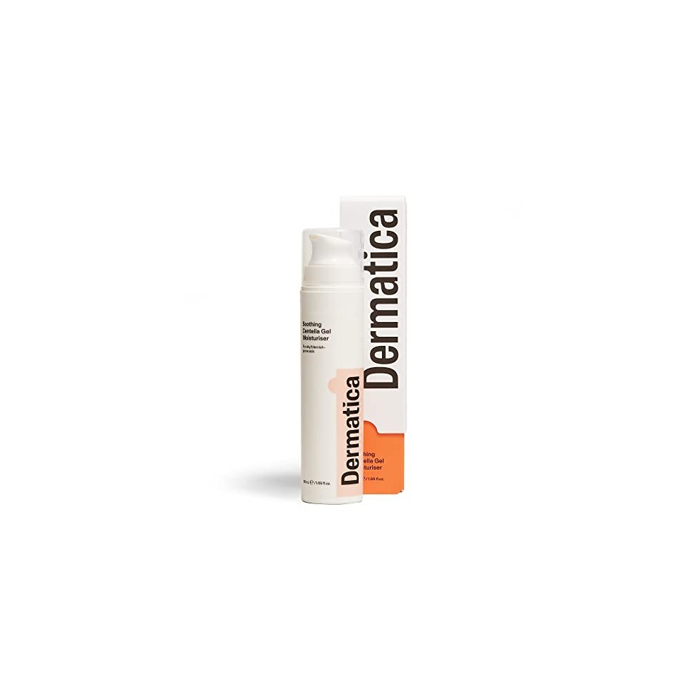Dermatica Anti-Breakout Daily Soothing Centella Gel Moisturiser | Lightweight Face Hydrator For Women And Men | Locks In Moisture, Strengthens Skin Barrier I
