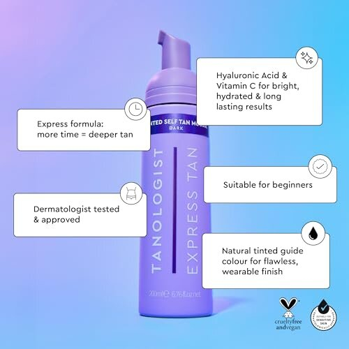 Tinted Self-Tanning Mousse Dark 200ml 1