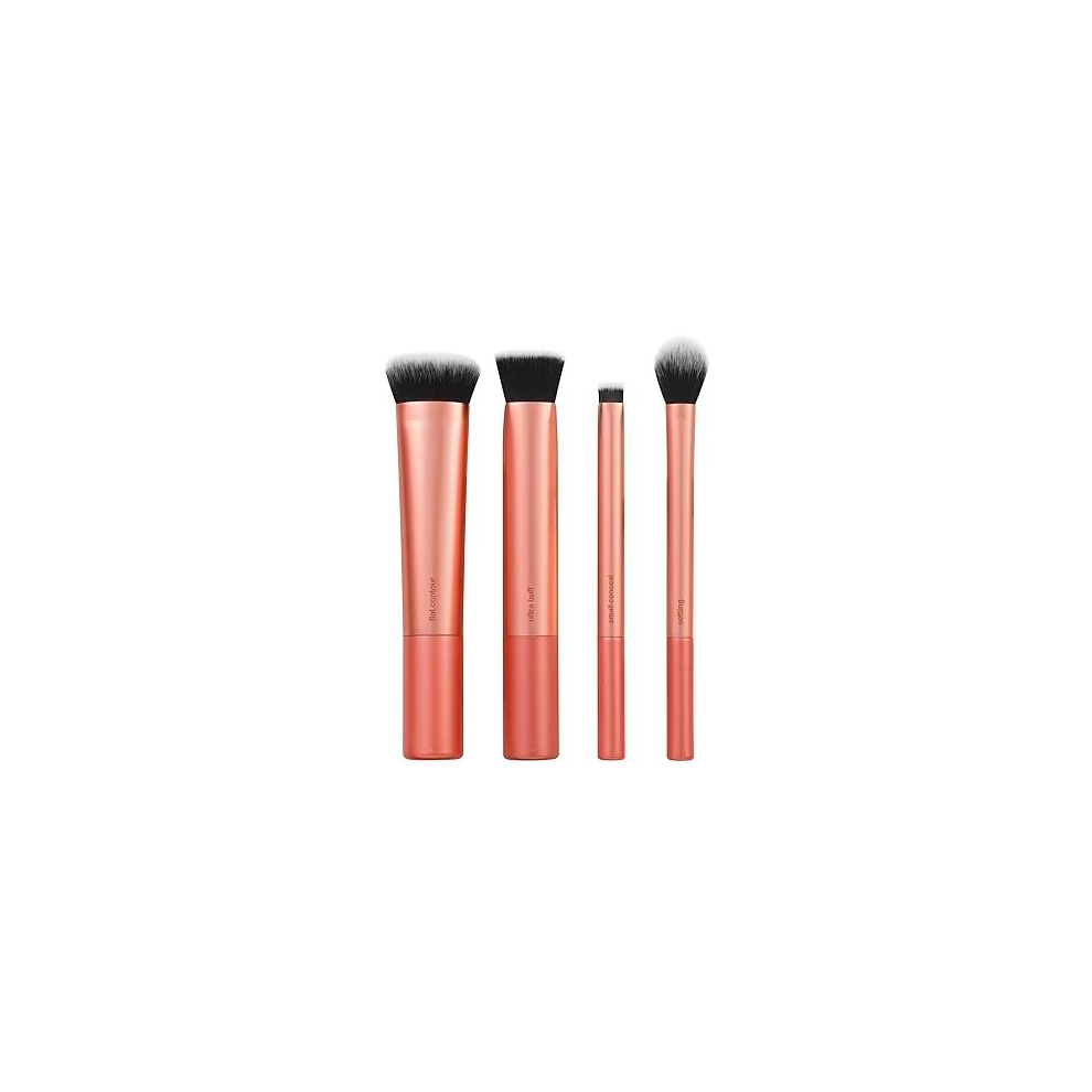 Face Base Makeup Brush Kit, For Concealer, Foundation, & Contour, Works With Liquid, Cream & Powder Products, Staples For Blending & Buffing, 4 Piece