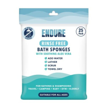 Rinse Free bath shower sponge Wipes - Body Wash Wipes for Adults Bathing - Travel Body Wipes Perfect for Camping, Festivals, and Travel - Sponge Wipes