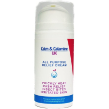 Calm and Calamine UK | All-Purpose Relief Cream | Calamine Cream for Itchy Skin, Irritated Skin Relief, Prickly Heat and Rashes (100ml)