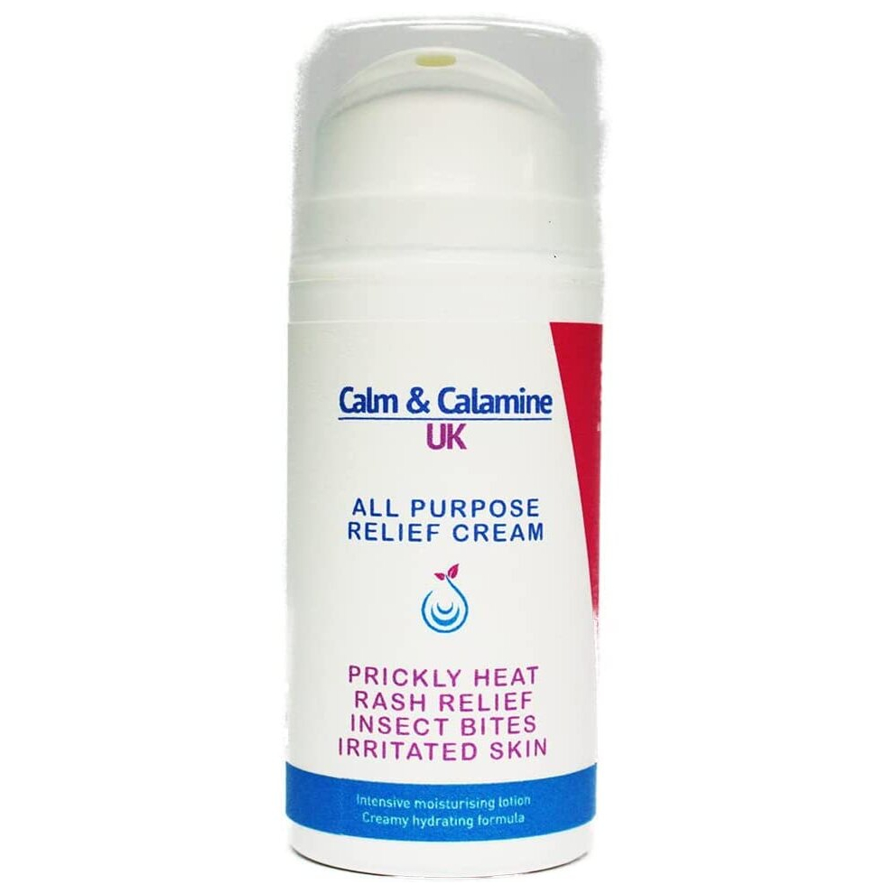 Veil Cover Cream Cream Calm And Calamine Uk | All-Purpose Relief | Calamine For Itchy Skin, Irritated Skin Relief, Prickly Heat And Rashes (100Ml)
