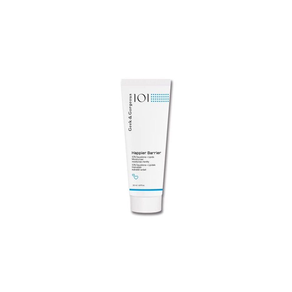 Happier Barrier - nourishing & lightweight moisturiser with squalene, skin-identical lipids + green tea - all skin types, 50ml