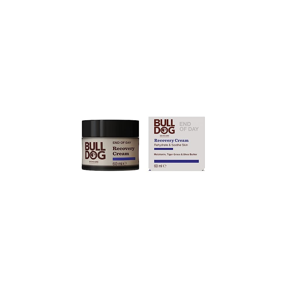 Bulldog Skincare - End Of Day Recovery For Men | Rehydrate & Soothe | 60 Ml Cream