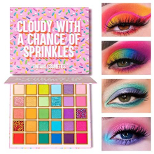 30 Shades Eyeshadow Palette Colorful MaKe up, Pink Blue Purple Eye Shadow Pallets for Women Makeup, Matte Shimmer Glitter Eyeshadows, Vegan -Cloudy