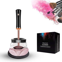 Makeup Brush Cleaner and Dryer, Electric Makeup Brush Cleaner Machine Automatic Spinner with Clean Bottle, Quiet Cosmetic Brush Fast Dryer Gift Kit