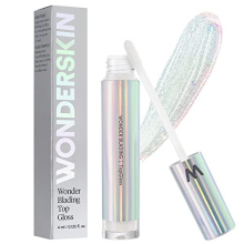 Wonderskin WONDER BLADING Top Gloss - Lucidalabbra, Finishing Brillante, Idratante (Olografico)